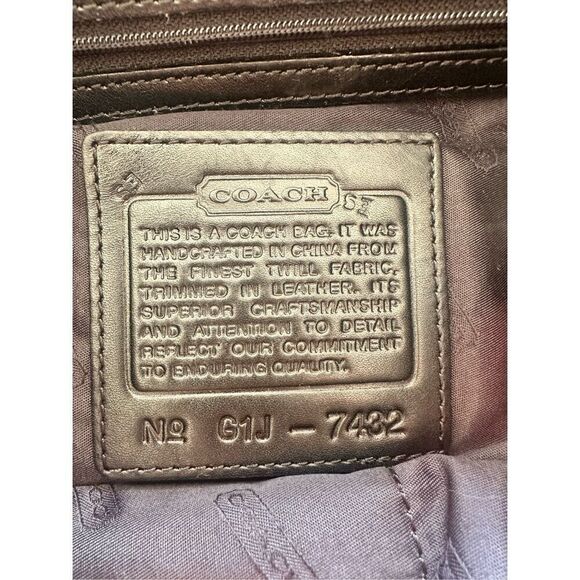 Vintage Coach Black Leather & Nylon Mercer Backpack G1J-743 - Picture 4 of 6